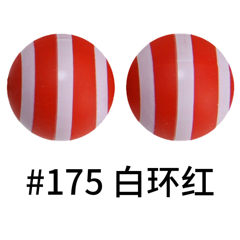 Wholesale 50pcs 16mm Print Silicone Beads Colorful Silicone Water Transfer Beads